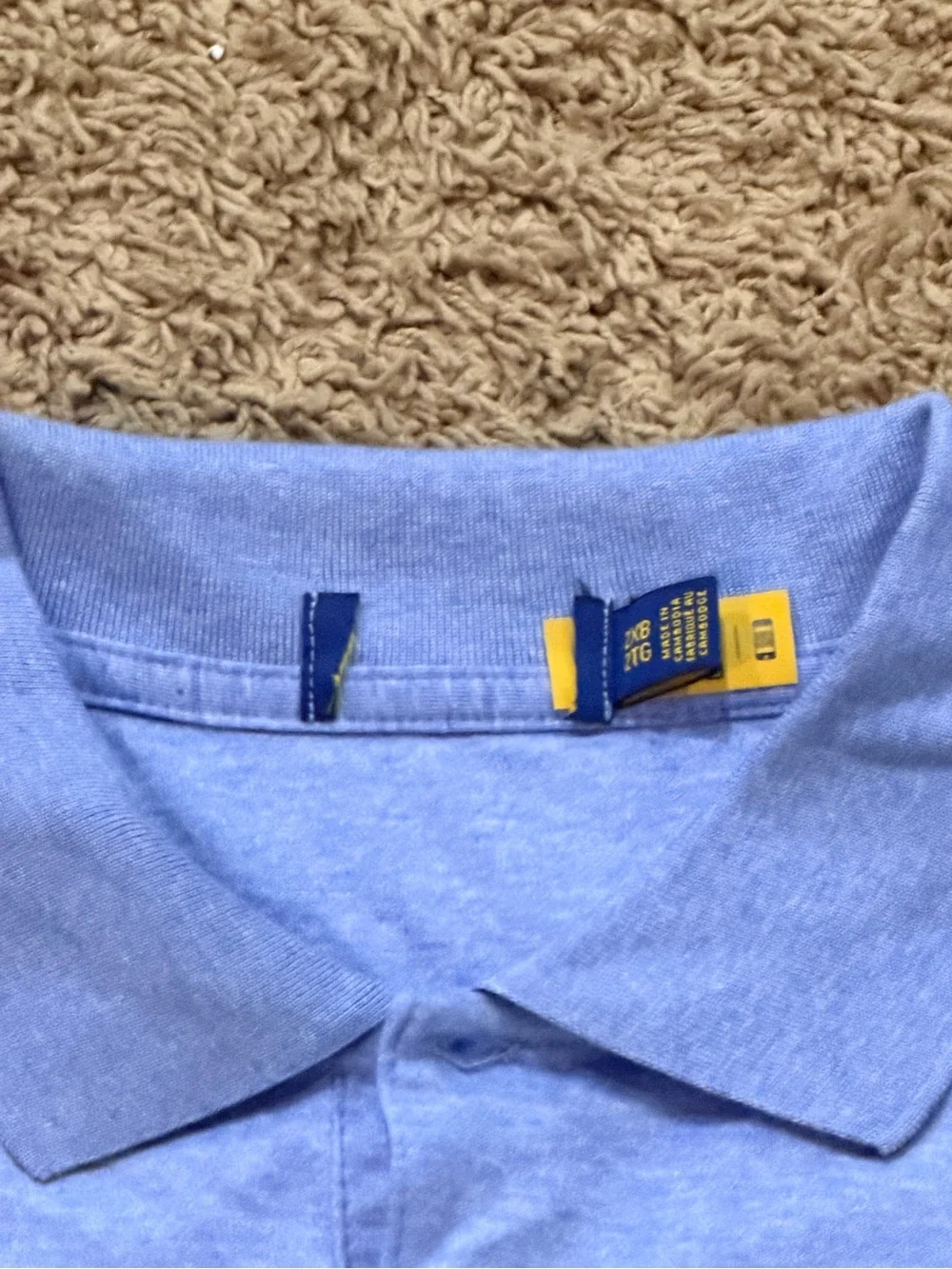 Polo Ralph Lauren Mens Big & Tall Big Flesh Pony Polo Shirt 2XB Blue NWOT